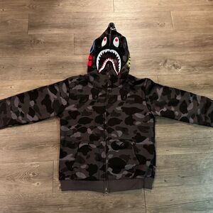 Bape Black Camo Hoodie